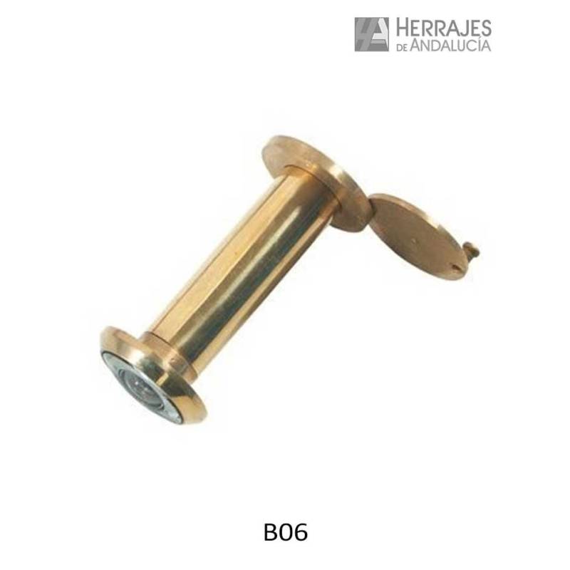 Mirilla Óptica Latonado Dorado 14mm Puerta 50-75mm – Herrajes de Andalucía