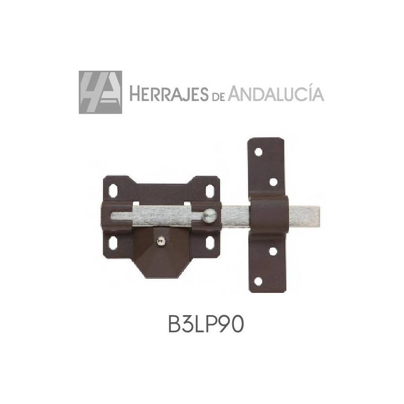 Cerrojo Pintado B3 Largo Perno 90mm | Herrajes de Andalucía