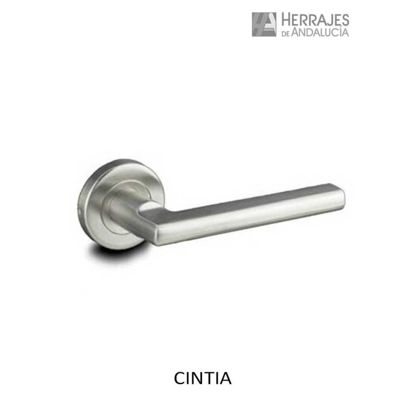 Manivela Inox con Roseta 127x54 mm | Herrajes de Andalucía