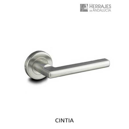 Manivela Inox con Roseta 127x54 mm | Herrajes de Andalucía