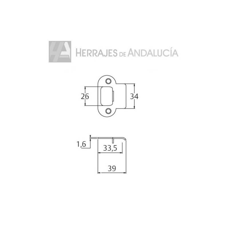 Cerradero redondo TESA | Herrajes de Andalucía