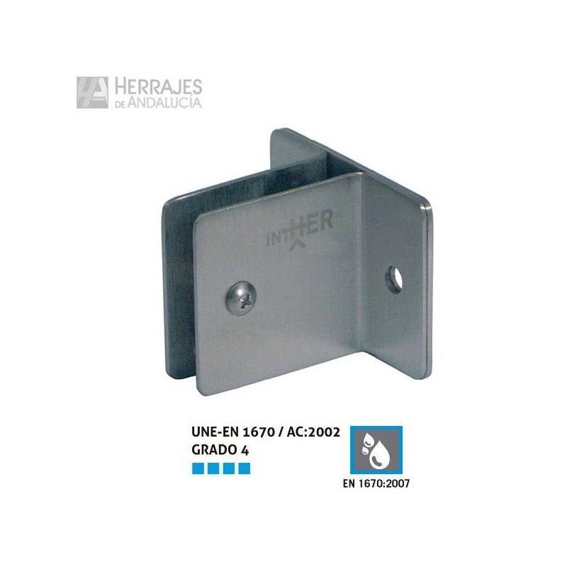 Escuadra TU WPF22 Inox para Cabina Sanitaria | Herrajes de Andalucía