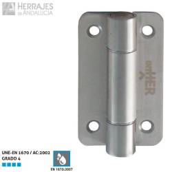 BISAGRA PLANA SIN MUELLE PARA CABINA SANITARIA INOX AISI-304