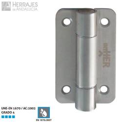 Bisagra plana sin muelle para cabina sanitaria inox aisi-304