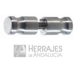 Juego pomos inox d25mm