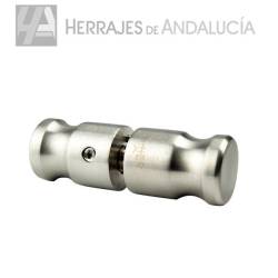 Juego Pomos Inox 25mm Cabina Ducha | Herrajes de Andalucía