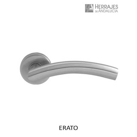 JUEGO MANIVELA ERATO CON ROSETA AISI304 | ACERO INOXIDABLE.. 135x52MM