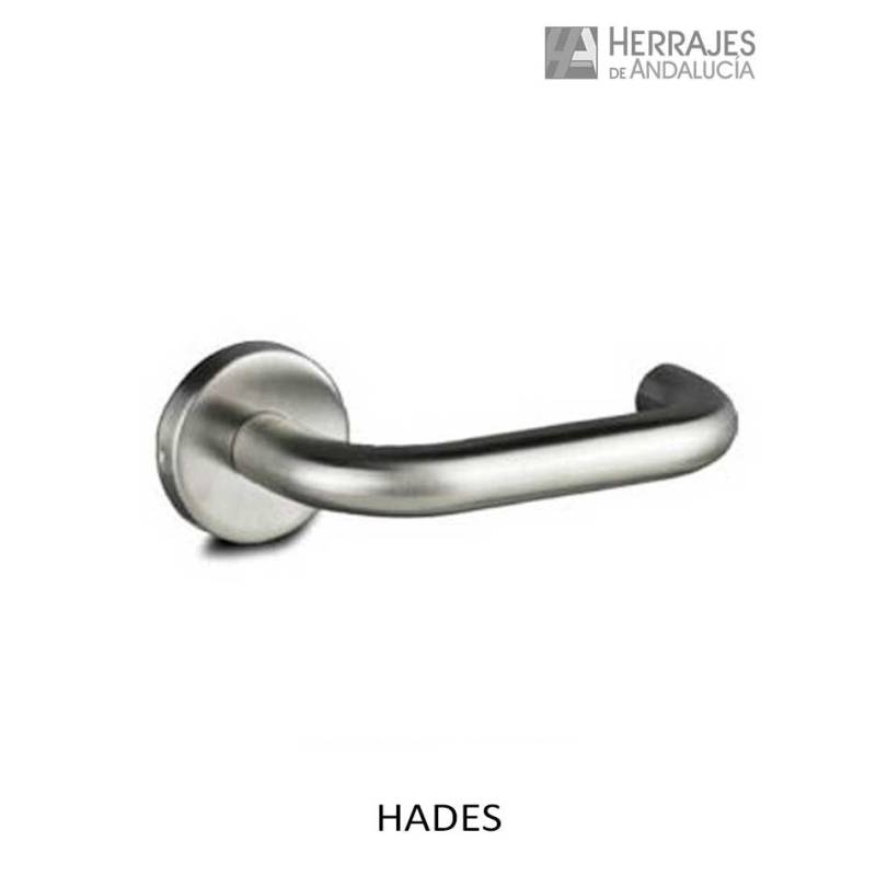 Manilla con roseta acero inoxidable 135x58 mm | Herrajes de Andalucía
