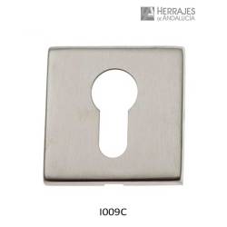 Juego bocallave yale cuadrado puerta seguridad inox aisi-304 53x53mm