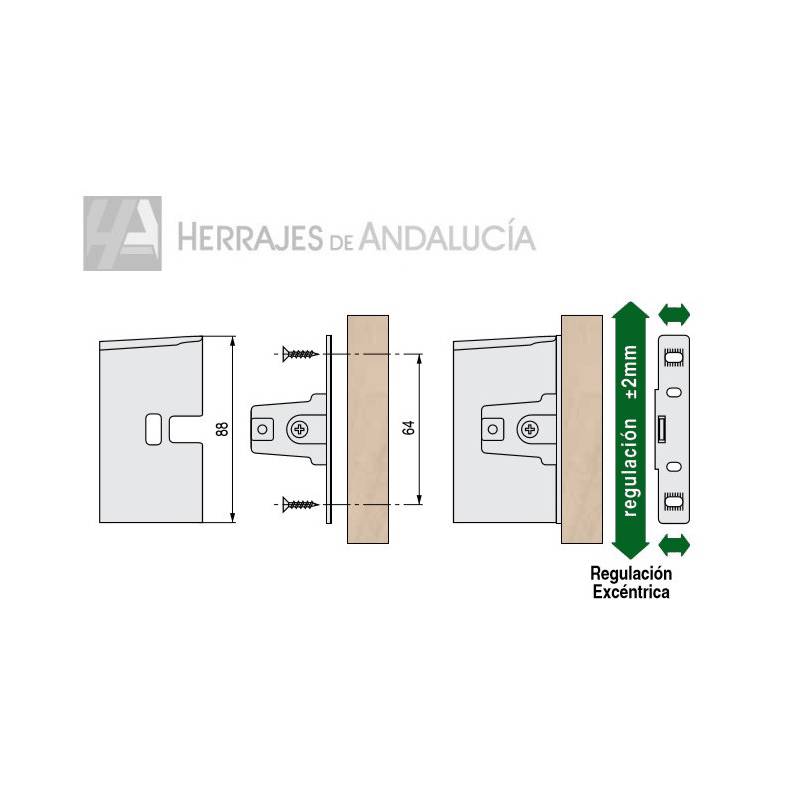Juego guías cajón metálico gris 118x450mm-Herrajes de Andalucía
