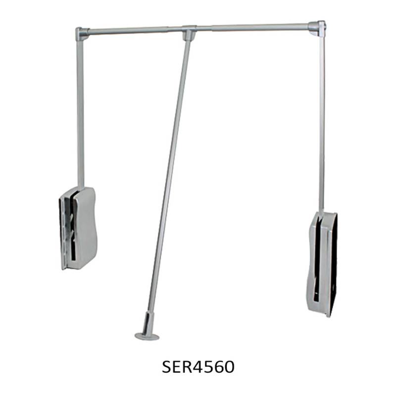 Perchero Abatible 45-60 cm gris | Herrajes de Andalucía