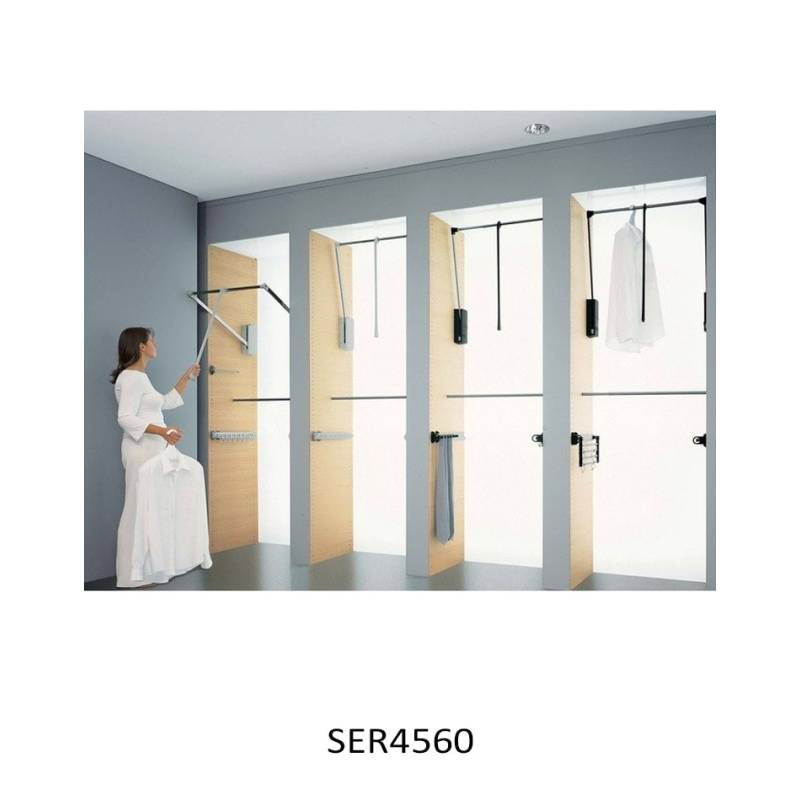 Perchero Abatible 45-60 cm gris | Herrajes de Andalucía