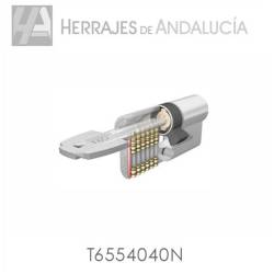 Cilindro seguridad TESA T60 40x40mm níquel – Herrajes de Andalucía