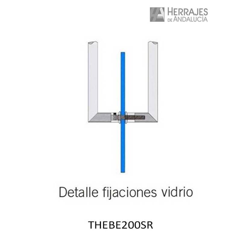 Manillón Thebe Inoxidable 200 mm | Herrajes de Andalucía