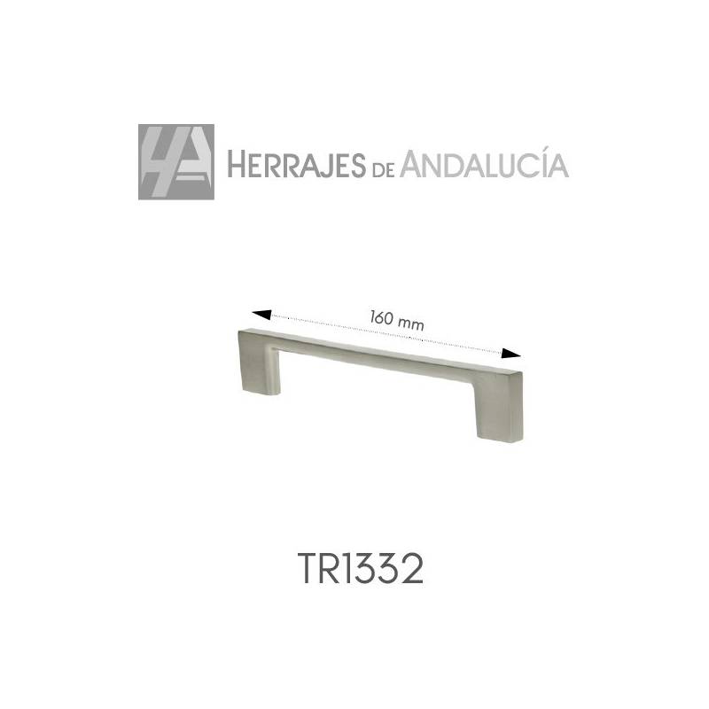 Tirador mueble Matiz 160mm níquel satinado | Herrajes de Andalucía