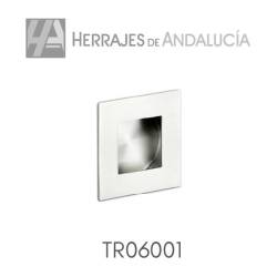 Tirador de embutir cuadrado 50x50mm acero inox aisi-304 c/c