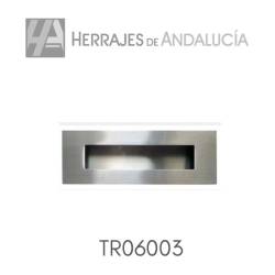 Tirador de embutir rectangular 150x50mm inox aisi-304 c/c