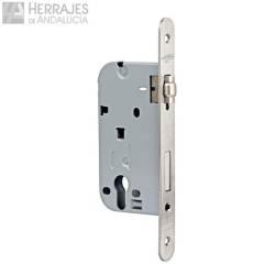 Cerradura Mega 380 embutir rodillo inoxidable | Herrajes de Andalucía