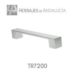 Tirador Ícaro 205mm níquel satinado entre ejes 160/192 mm | Herrajes de Andalucía