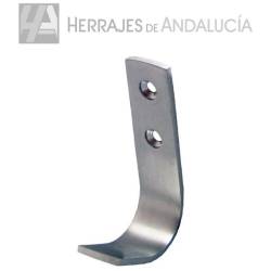 Percha Simple 70×42mm Cabina Sanitaria | Herrajes de Andalucía