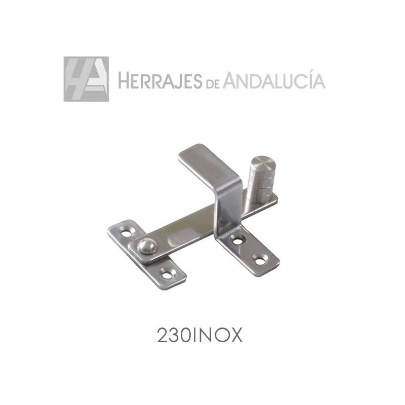 Aldabilla Contraventana Inox 80x46mm | Herrajes de Andalucía