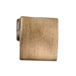 Pomo Tradicional 20x18 mm Cuero Mate | Herrajes de Andalucía