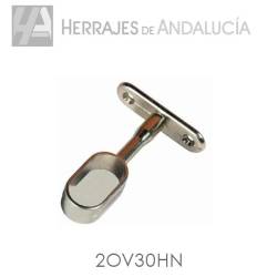 Soporte ciego techo barra Oval 30x15mm | Herrajes de Andalucía