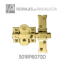 Cerrojo seguridad dorado bom 70 mm 301rp/80