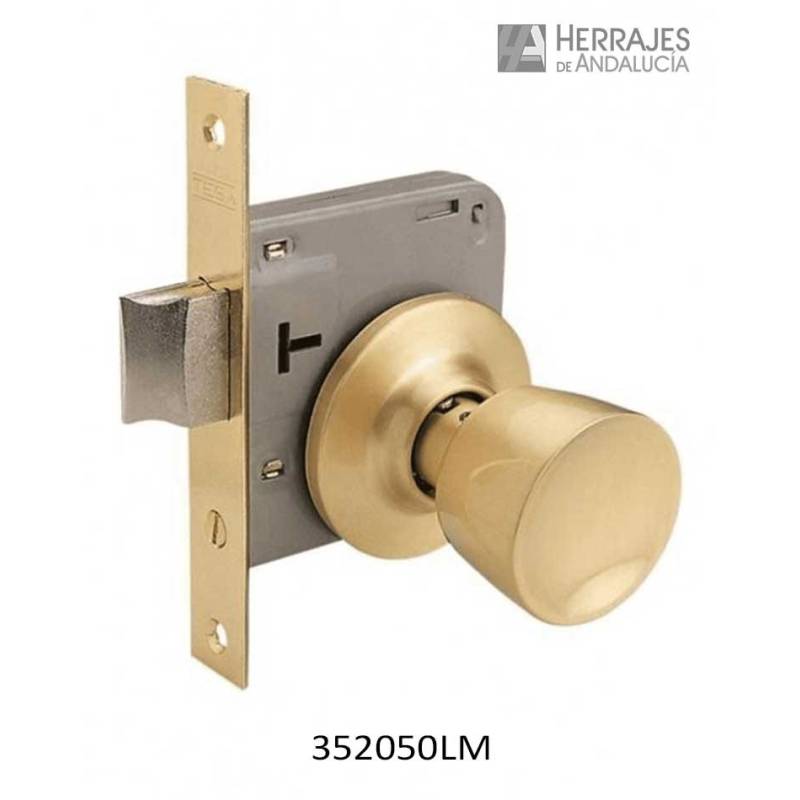 Pomo TESA 3520/50 latón mate | Herrajes de Andalucía