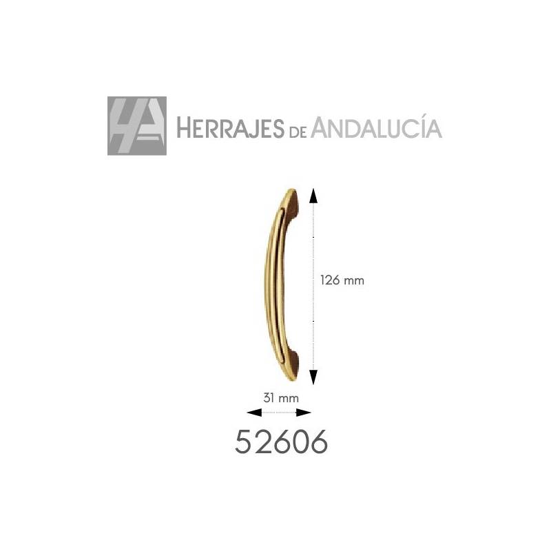 Asa Tirador mueble cuero 96mm | Herrajes de Andalucía