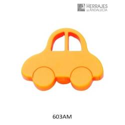 Pomo infantil coche amarillo 44x34mm
