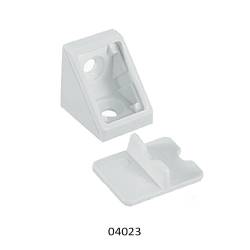 Escuadra de Mueble Plástico con Tapa Blanco | Herrajes de Andalucía