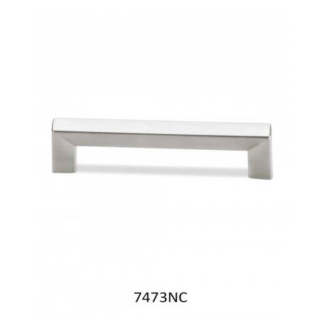 TIRADOR SQUARE MUEBLE..81X10MM ACABADO NÍQUEL CEPILLADO