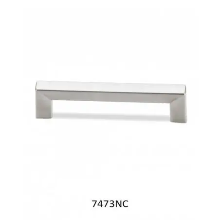 TIRADOR SQUARE MUEBLE..81X10MM ACABADO NÍQUEL CEPILLADO