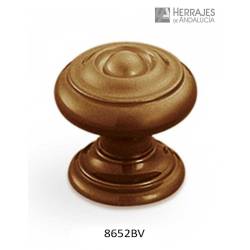 Pomo de metal bronce viejo 30mm