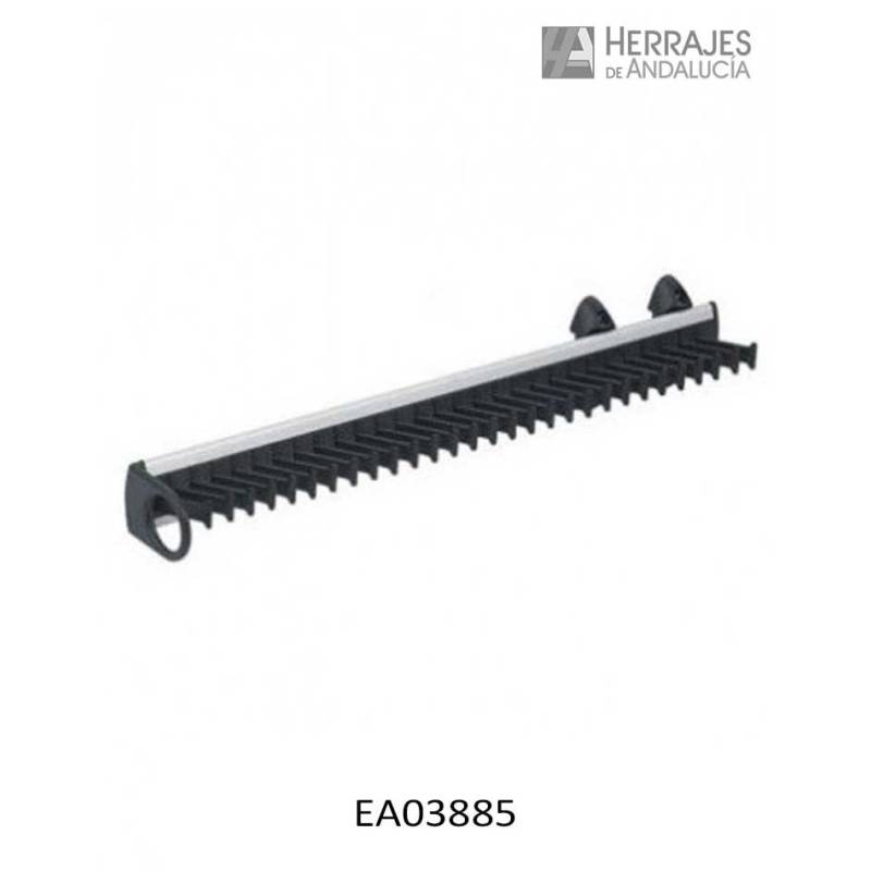 Corbatero Extraíble Aluminio 450 mm Negro | Herrajes Andalucía
