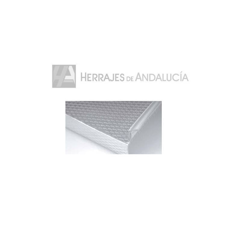 Protector fondo 60x580mm aluminio | Herrajes de Andalucía