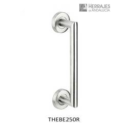 Manillón Hebe con rosetas redondas y medida 250mm | Herrajes de Andalucía