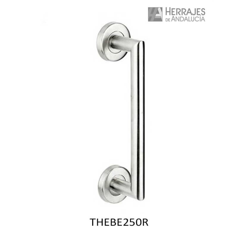 Manillón Hebe con rosetas redondas y medida 250mm | Herrajes de Andalucía
