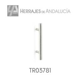 Tirador modular 1212 inox aisi304 128mm entre cogidas