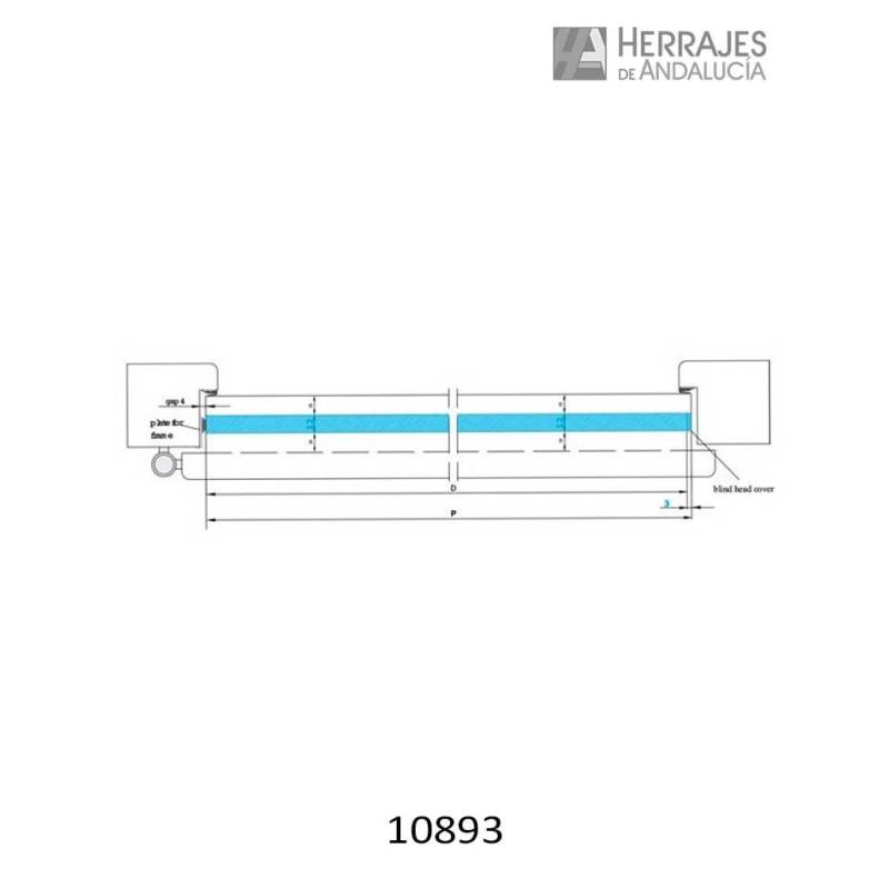 Burlete 400 Mini Isófono 38 dB | Herrajes de Andalucía