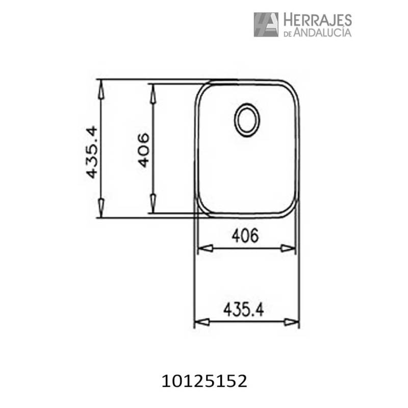 Fregadero Teka bajo encimera Be 40.40 | Herrajes de Andalucía