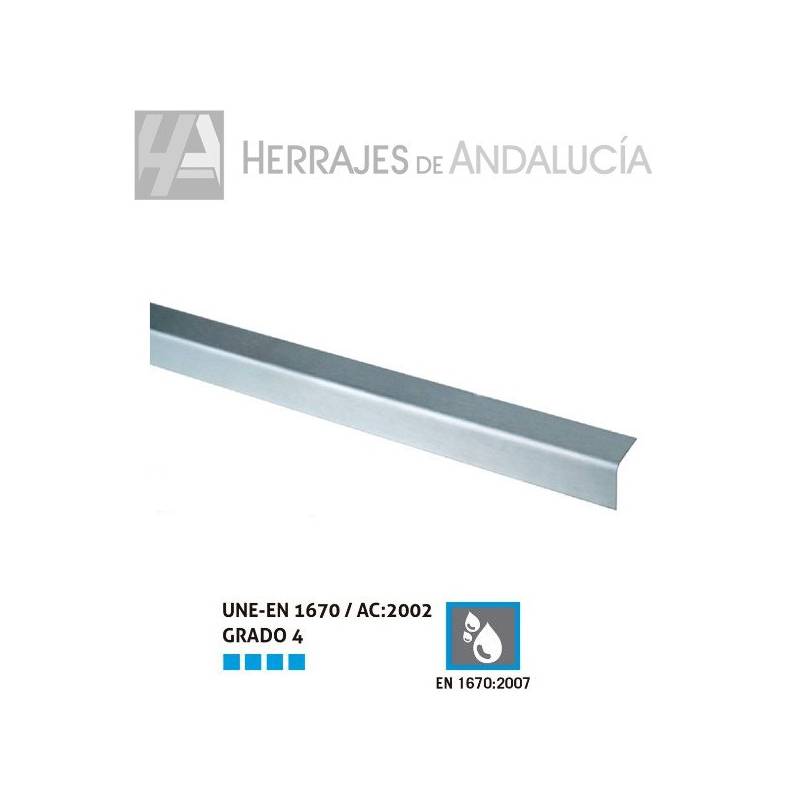 Perfil L interior WPF 180 cm cabina sanitaria | Herrajes de Andalucía