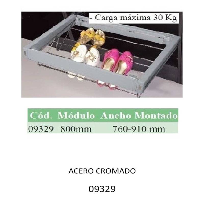 Zapatero ajustable 760-910mm hasta 30kg-Herrajes de Andalucía