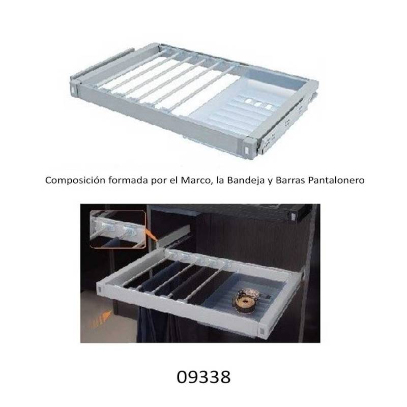 Bandeja multiuso ABS organizador de prendas para armarios-Herrajes de Andalucía
