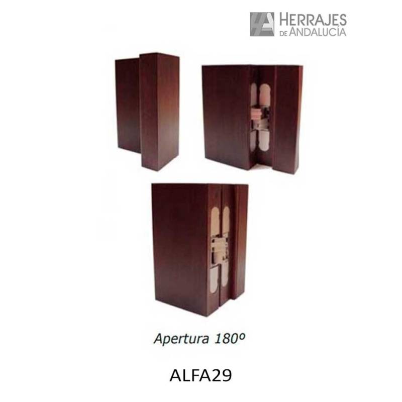 Bisagra oculta reversible Alfa 29-Herrajes de Andalucía