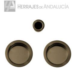 Kit Cazoleta Corredera Cuero | Herrajes de Andalucía