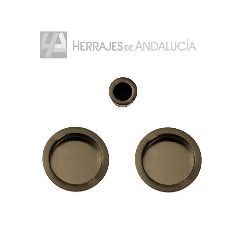 Kit Cazoleta Corredera Cuero | Herrajes de Andalucía