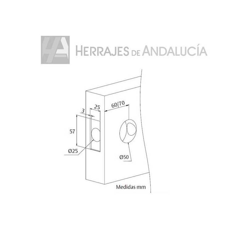 Pomo bola 8905 60/70mm latón pulido | Herrajes de Andalucía
