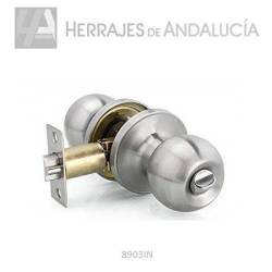 POMO PUERTA CON CONDENA SISTEMA TUBULAR ACERO INOX